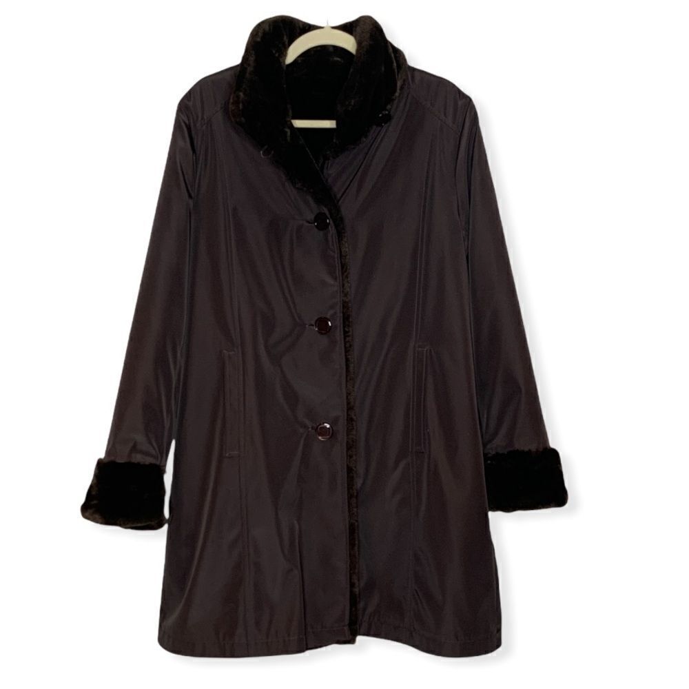 VINTAGE Reversible Faux Fur Jacket